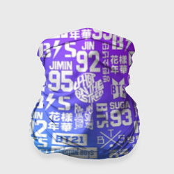 Бандана-труба BTS Logos, цвет: 3D-принт