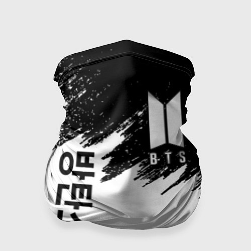 Бандана BTS: White & Black / 3D-принт – фото 1