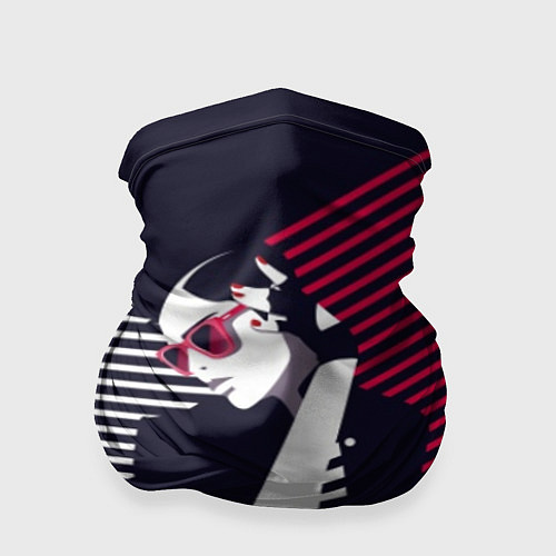 Бандана Стильная женщина - поп арт / 3D-принт – фото 1