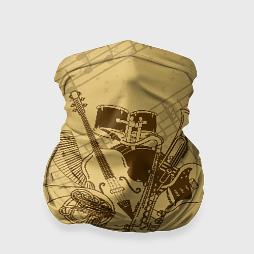 Бандана Jazz - musical instruments / 3D-принт – фото 1