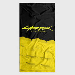 Бандана-труба Cyberpunk 2077: Yellow & Black, цвет: 3D-принт — фото 2