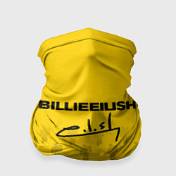 Бандана-труба Billie Eilish: Yellow Autograph, цвет: 3D-принт