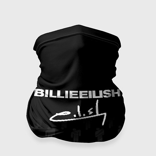 Бандана Billie Eilish: Black Autograph / 3D-принт – фото 1
