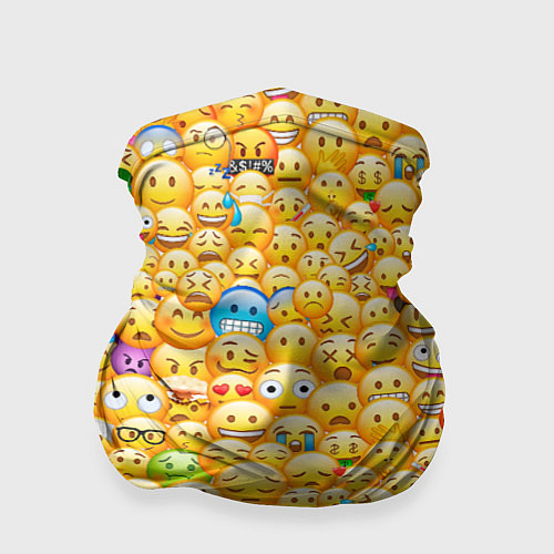 Бандана Смайлики Emoji / 3D-принт – фото 1