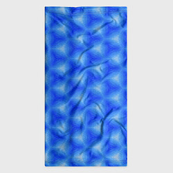 Бандана-труба Синие соты, цвет: 3D-принт — фото 2
