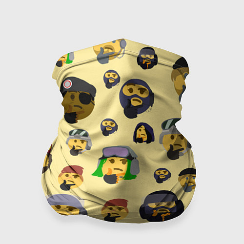 Бандана Thinking emoji skins / 3D-принт – фото 1