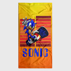 Бандана-труба Sonic - Соник, цвет: 3D-принт — фото 2