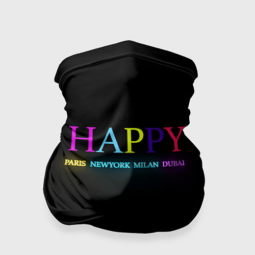 Бандана HAPPY / 3D-принт – фото 1