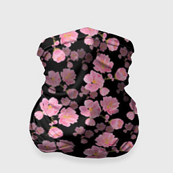 Бандана-труба Цветок сакуры, цвет: 3D-принт