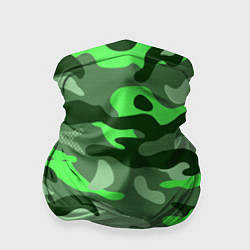 Бандана-труба CAMOUFLAGE GREEN, цвет: 3D-принт