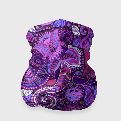 Бандана Фиолетовый этнический дудлинг / 3D-принт – фото 1