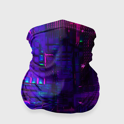 Бандана NEON CUBES / 3D-принт – фото 1