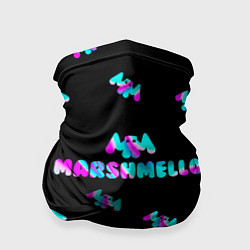 Бандана-труба Marshmello, цвет: 3D-принт