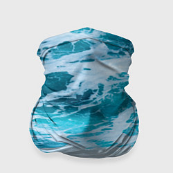 Бандана-труба Вода волны пена море, цвет: 3D-принт
