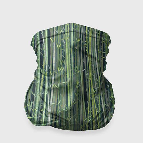 Бандана Зеленый бамбук / 3D-принт – фото 1