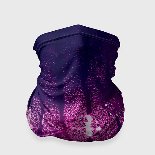 Бандана Стекло дождь фиолетовый / 3D-принт – фото 1