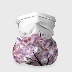 Бандана-труба Цветочное Дерево, цвет: 3D-принт
