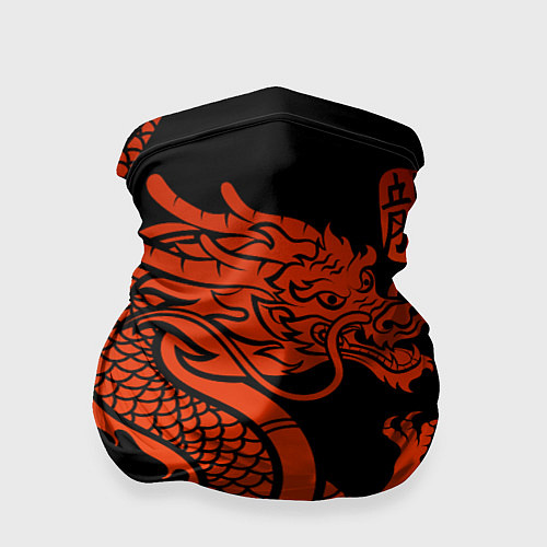 Бандана RED CHINA DRAGON / 3D-принт – фото 1