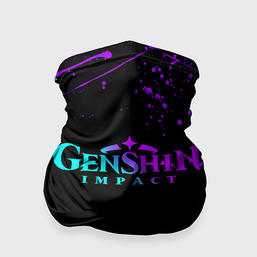 Бандана GENSHIN IMPACT NEON LOGO / 3D-принт – фото 1