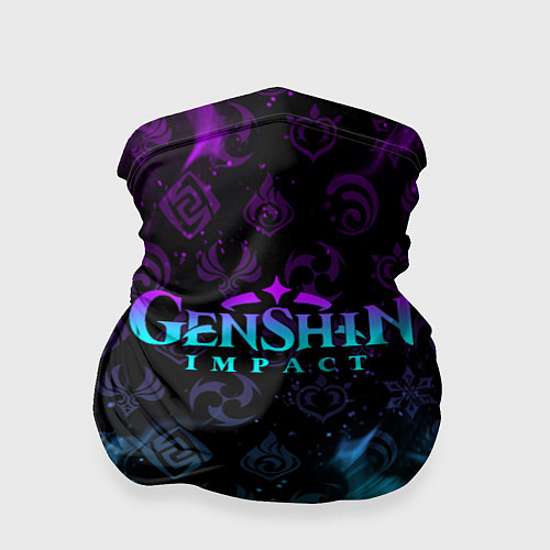 Бандана GENSHIN IMPACT НЕОНОВЫЙ ОГОНЬ / 3D-принт – фото 1