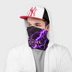 Бандана-труба GENSHIN IMPACT МОЛНИЯ НЕОН, цвет: 3D-принт — фото 2