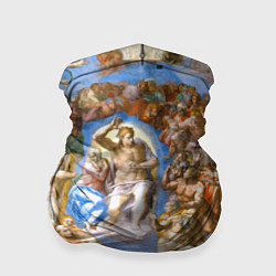 Бандана-труба Микеланджело страшный суд, цвет: 3D-принт