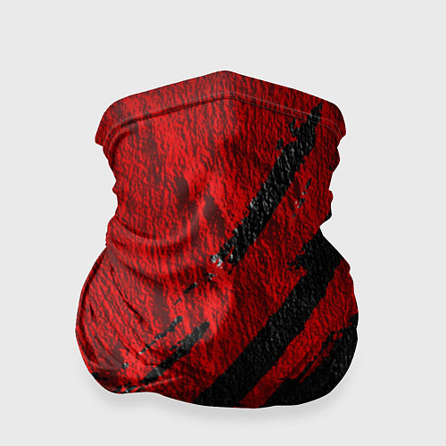 Бандана Красное чёрное 3D / 3D-принт – фото 1