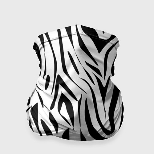 Бандана Черно-белая зебра / 3D-принт – фото 1