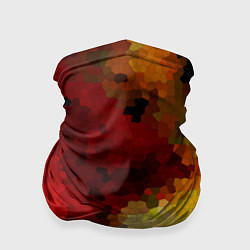 Бандана-труба Абстрактная мазаика витраж, цвет: 3D-принт