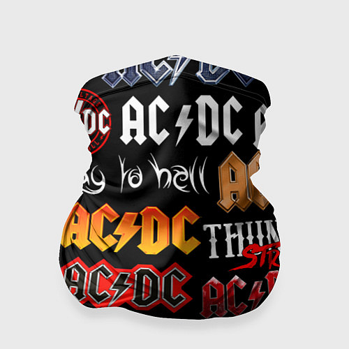 Бандана AC DC LOGOBOMBING / 3D-принт – фото 1