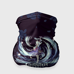 Бандана-труба Genshin Impact - Аяка, цвет: 3D-принт