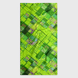 Бандана-труба Ярко-зеленый абстрактный узор, цвет: 3D-принт — фото 2
