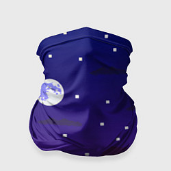 Бандана Пиксельная ночь 8 bit