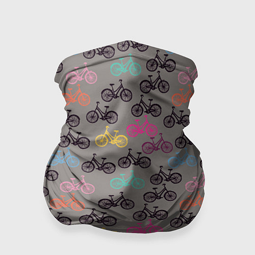 Бандана Цветные велосипеды паттерн / 3D-принт – фото 1