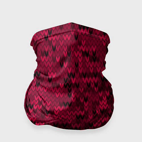 Бандана Красно-черный абстрактный узор / 3D-принт – фото 1