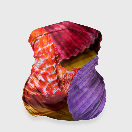 Бандана Разноцветные ракушки multicolored seashells / 3D-принт – фото 1