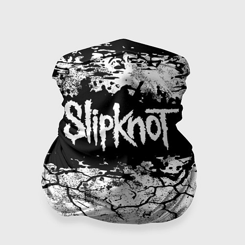 Бандана Надпись Слипкнот Рок Группа ЧБ Slipknot / 3D-принт – фото 1