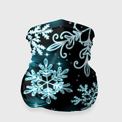 Бандана-труба Космические снежинки, цвет: 3D-принт