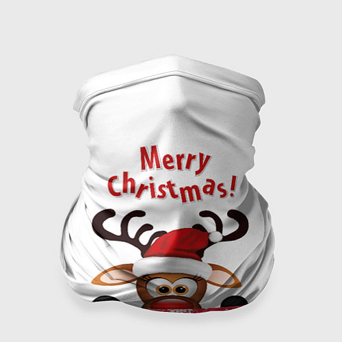 Бандана Оленёнок Merry Christmas / 3D-принт – фото 1