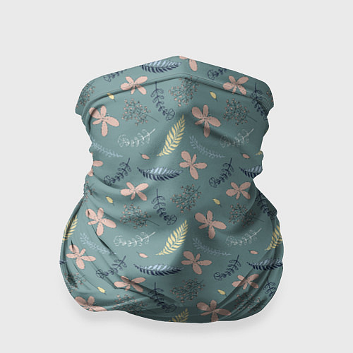 Бандана Цветочный принт Декоративный винтажный узор с цвет / 3D-принт – фото 1