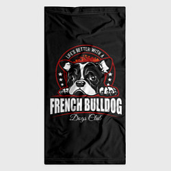 Бандана-труба Французский Бульдог French Bulldog, цвет: 3D-принт — фото 2