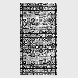 Бандана-труба Geometry Dash: BW Pattern, цвет: 3D-принт — фото 2