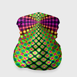 Бандана-труба Неоновая геометрия абстракция, цвет: 3D-принт