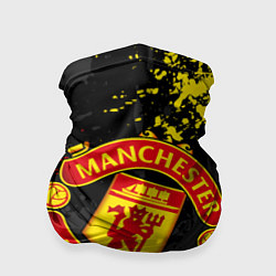 Бандана-труба MANCHESTER UNITED, БРЫЗГИ КРАСОК, цвет: 3D-принт