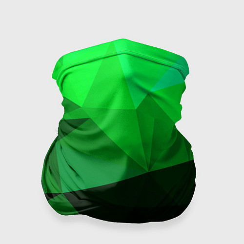 Бандана Изумрудный Зеленый Геометрия / 3D-принт – фото 1
