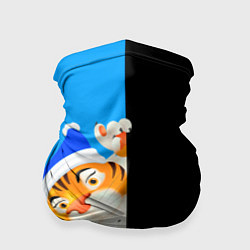 Бандана-труба Новый год 2022 тигр, цвет: 3D-принт