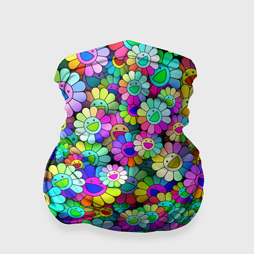 Бандана Rainbow flowers / 3D-принт – фото 1