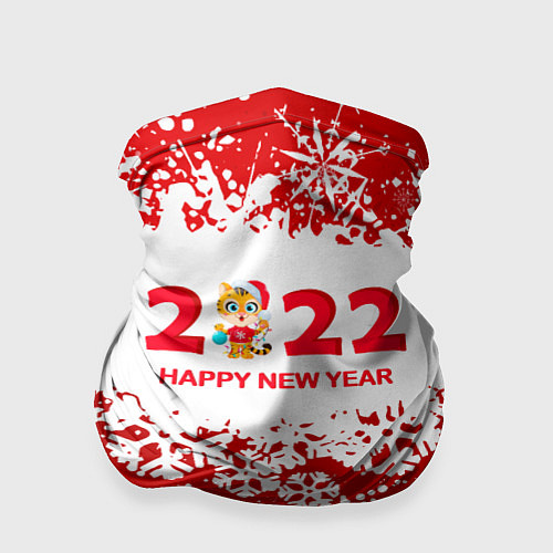 Бандана Happy New Year 2022 / 3D-принт – фото 1