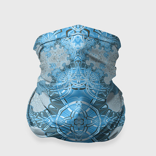 Бандана Коллекция Фрактальная мозаика Голубой 292-6-n Низ / 3D-принт – фото 1