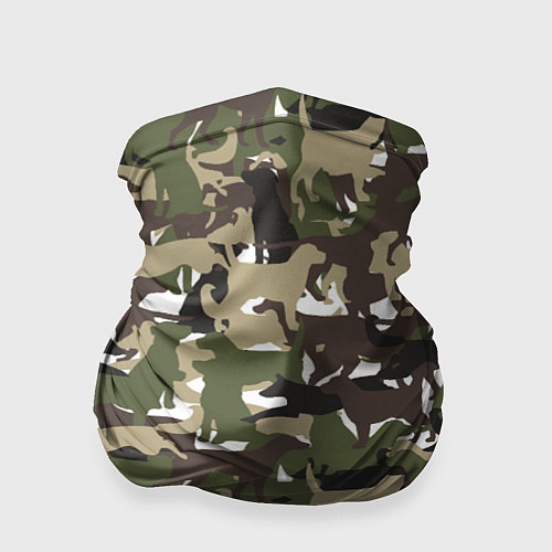 Бандана Камуфляж из Собак Camouflage / 3D-принт – фото 1